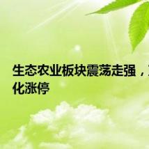 生态农业板块震荡走强，蓝丰生化涨停