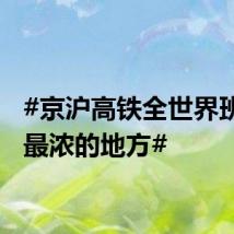 #京沪高铁全世界班味儿最浓的地方#