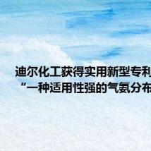 迪尔化工获得实用新型专利授权:“一种适用性强的气氨分布器”