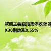 欧洲主要股指集体收涨 德国DAX30指数涨0.55%