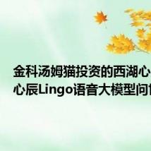金科汤姆猫投资的西湖心辰旗下心辰Lingo语音大模型问世