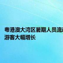 粤港澳大湾区暑期人员流动加速 游客大幅增长