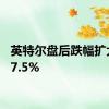 英特尔盘后跌幅扩大至17.5%
