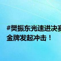#樊振东光速进决赛# 向金牌发起冲击!