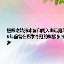 极限逆转张本智和闯入奥运男单半决赛，6年前曾在巴黎夺冠的樊振东或将继续圆梦