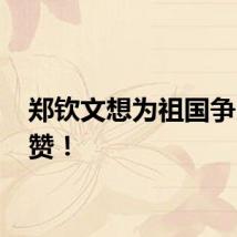 郑钦文想为祖国争口气 赞！