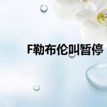 F勒布伦叫暂停