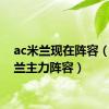 ac米兰现在阵容（ac米兰主力阵容）