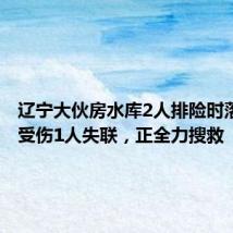 辽宁大伙房水库2人排险时落水1人受伤1人失联，正全力搜救