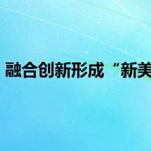 融合创新形成“新美学”