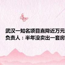 武汉一知名项目直降近万元？销售负责人：半年没卖出一套房