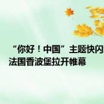 “你好!中国”主题快闪活动在法国香波堡拉开帷幕