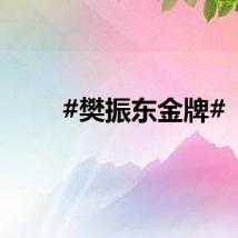 #樊振东金牌#