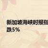 新加坡海峡时报指数下跌5%