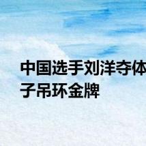 中国选手刘洋夺体操男子吊环金牌