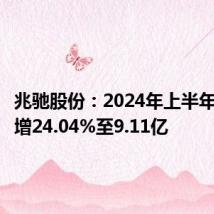 兆驰股份:2024年上半年净利润增24.04%至9.11亿