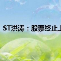 ST洪涛：股票终止上市