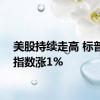 美股持续走高 标普500指数涨1%