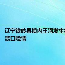 辽宁铁岭县境内王河发生约18米溃口险情