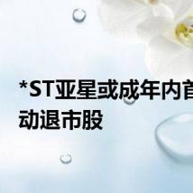 *ST亚星或成年内首只主动退市股