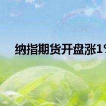 纳指期货开盘涨1%