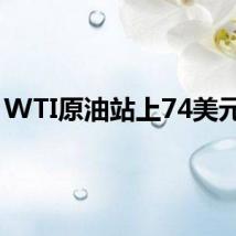WTI原油站上74美元/桶