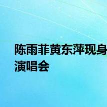 陈雨菲黄东萍现身张杰演唱会