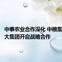 中泰农业合作深化 中粮集团与正大集团开启战略合作