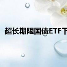超长期限国债ETF下跌