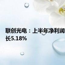 联创光电:上半年净利润同比增长5.18%