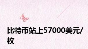 比特币站上57000美元/枚