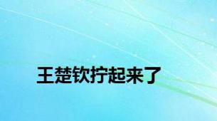 王楚钦拧起来了