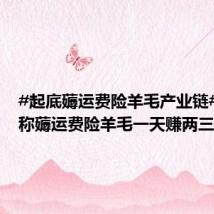 #起底薅运费险羊毛产业链##博主称薅运费险羊毛一天赚两三千#