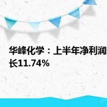 华峰化学:上半年净利润同比增长11.74%