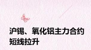 沪锡、氧化铝主力合约短线拉升