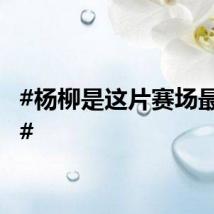 #杨柳是这片赛场最棒的#