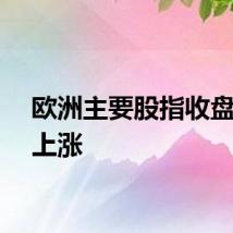 欧洲主要股指收盘集体上涨