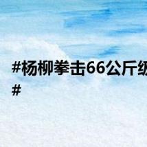 #杨柳拳击66公斤级银牌#