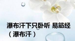 瀑布汗下只卧听 易筋经（瀑布汗）