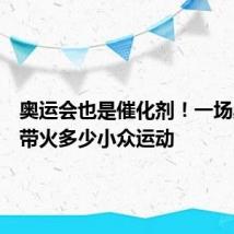奥运会也是催化剂！一场奥运能带火多少小众运动