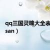 qq三国灵魄大全表（qqsan）