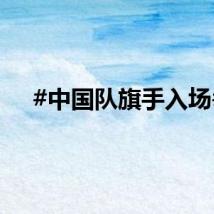 #中国队旗手入场#
