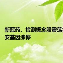 新冠药、检测概念股震荡拉升 达安基因涨停