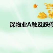 深物业A触及跌停