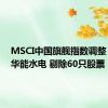 MSCI中国旗舰指数调整：纳入华能水电 剔除60只股票