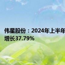 伟星股份:2024年上半年净利润增长37.79%