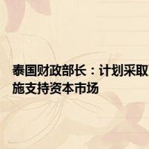 泰国财政部长：计划采取更多措施支持资本市场
