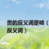 贵的反义词是啥（贵的反义词）