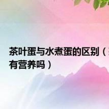 茶叶蛋与水煮蛋的区别（茶叶蛋有营养吗）