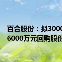 百合股份:拟3000万至6000万元回购股份
